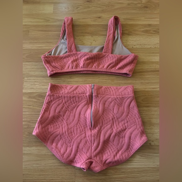 Seea x Free People Georgia bikini set pink, M - Picture 8 of 9